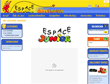 Tablet Screenshot of espacejunior.com
